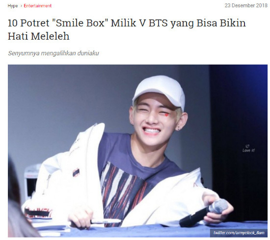 BTS V, Boxy Smile spreads good influence!